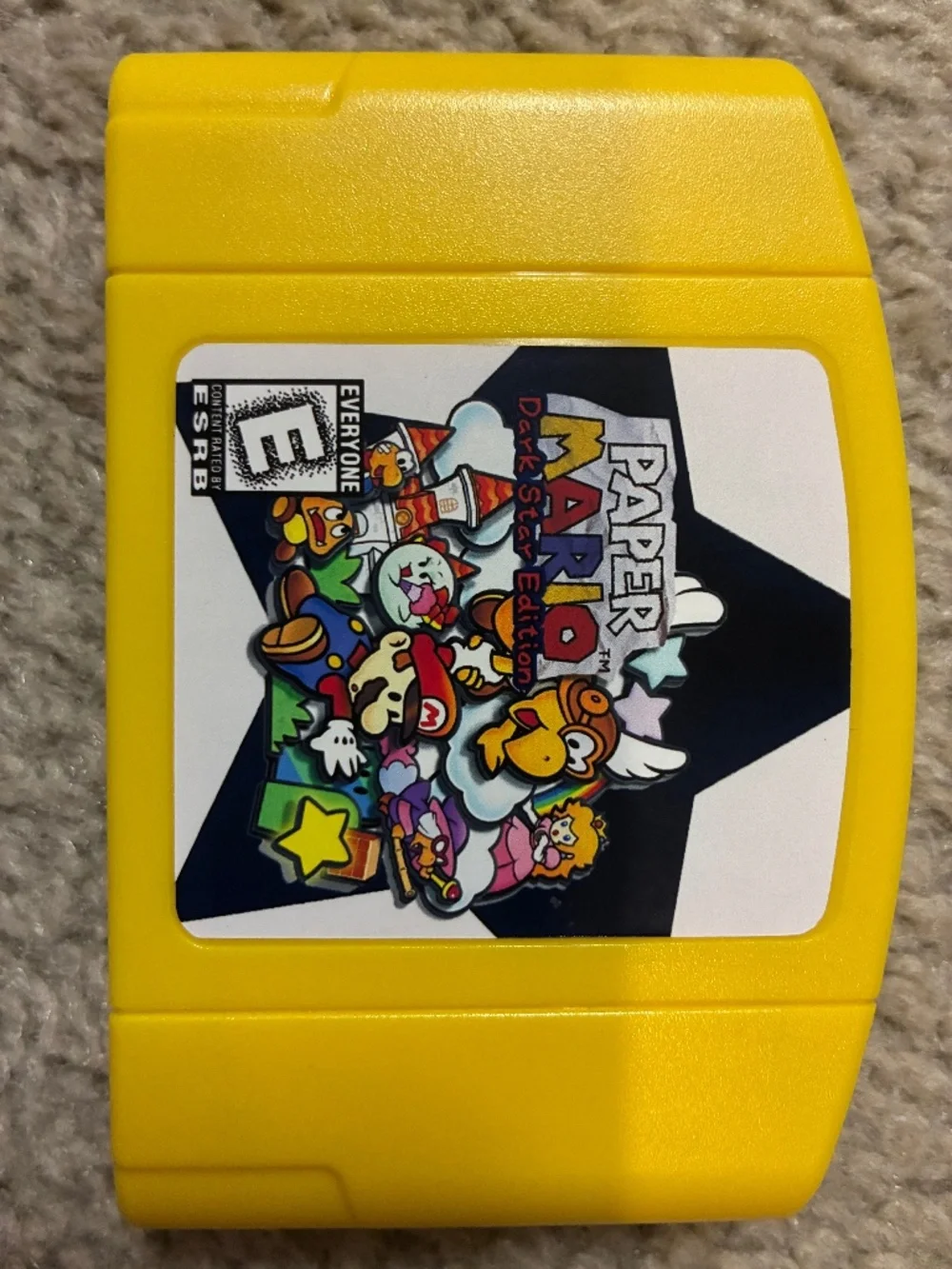 PAPER MARIO DARK STAR EDITION NINTENDO 64 N64 ROMHACK FANMADE HOME-BREW